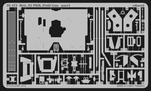 Eduard 35473 1:35 25-pounder Field Gun to be used with Tamiya