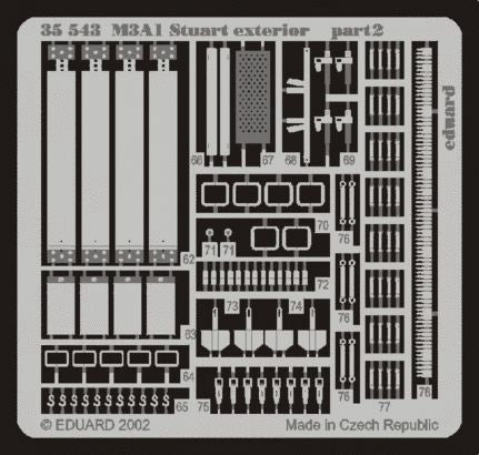 Eduard 35543 1:35 M3A1 Stuart Exterior