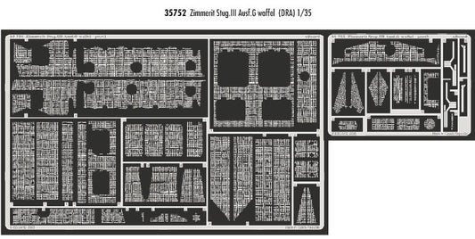 Eduard 35752 1:35 Zimmerit Sturmgeschutz/StuG.III Ausf.G