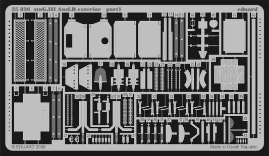 Eduard 35836 1:35 Sturmgeschutz/StuG.III Ausf.B exterior