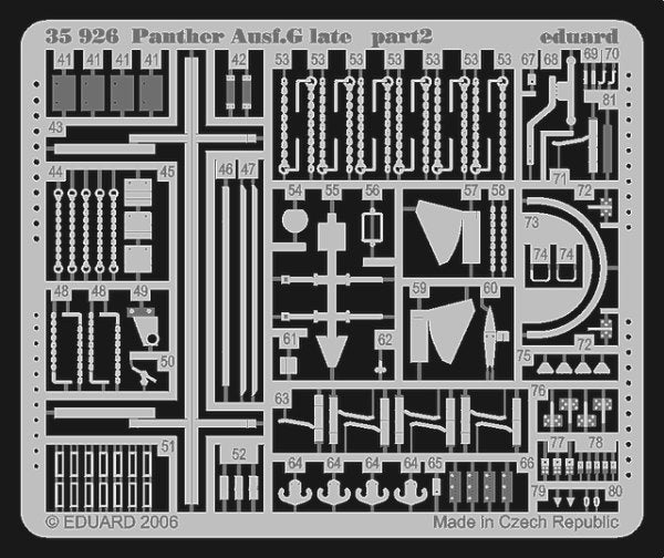 Eduard 35926 1:35 Pz.Kpfw.V Panther Ausf.G late