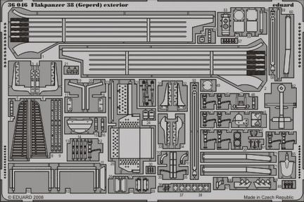 Eduard 36046 1:35 Flakpanzer 38(t) 'Gepard' Sd.Kfz.140 exterior