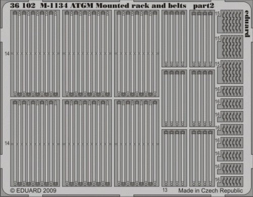 Eduard 36102 1:35 APC M1134 ATGM Mounted Rack and Belts