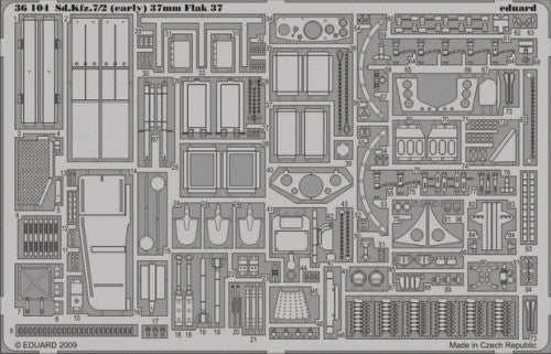 Eduard 36104 1:35 Sd.Kfz.7/2 (early) 37mm Flak 37