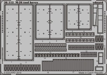 Eduard 36113 1:35 M26/M26A1 Pershing Heavy Tank Tool Boxes