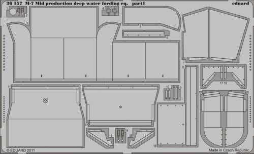 Eduard 36157 1:35 M7 Mid production deep water fording eq