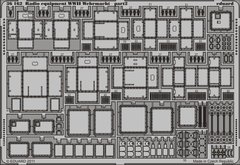 Eduard 36162 1:35 Radio equipment WWII Wehrmacht (in colour)