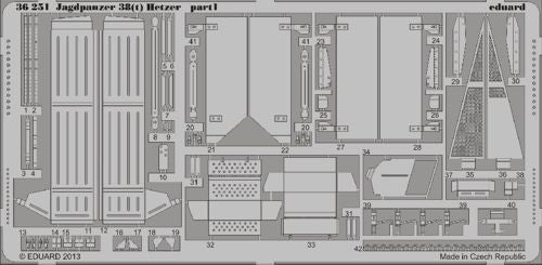 Eduard 36251 1:35 Jagdpanzer 38(t) 'Hetzer'