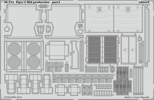 Eduard 36273 1:35 Pz.Kpfw.VI Ausf.E Tiger I Mid-Production
