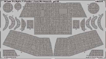 Eduard 36308 1:35 Pz.Kpfw.V Ausf.D Panther Zimmerit