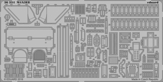 Eduard 36334 1:35 M4A3E8 Sherman