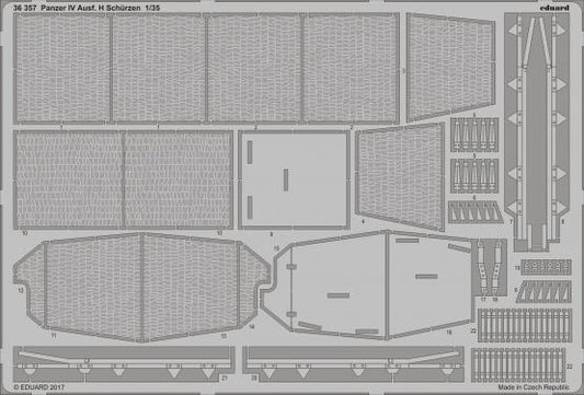 Eduard 36357 1:35 Pz.Kpfw.IV Ausf.H schürzen