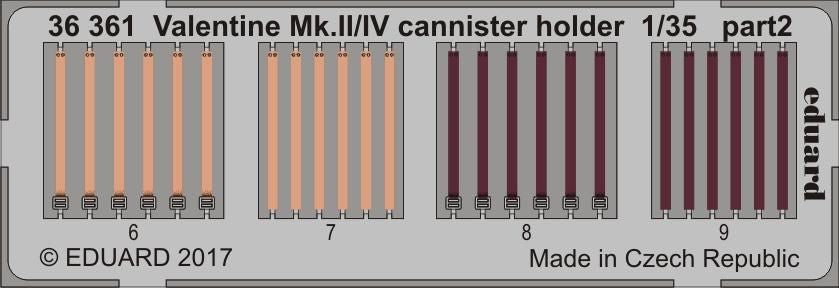 Eduard 36361 1:35 Valentine Mk.II/IV cannister holder