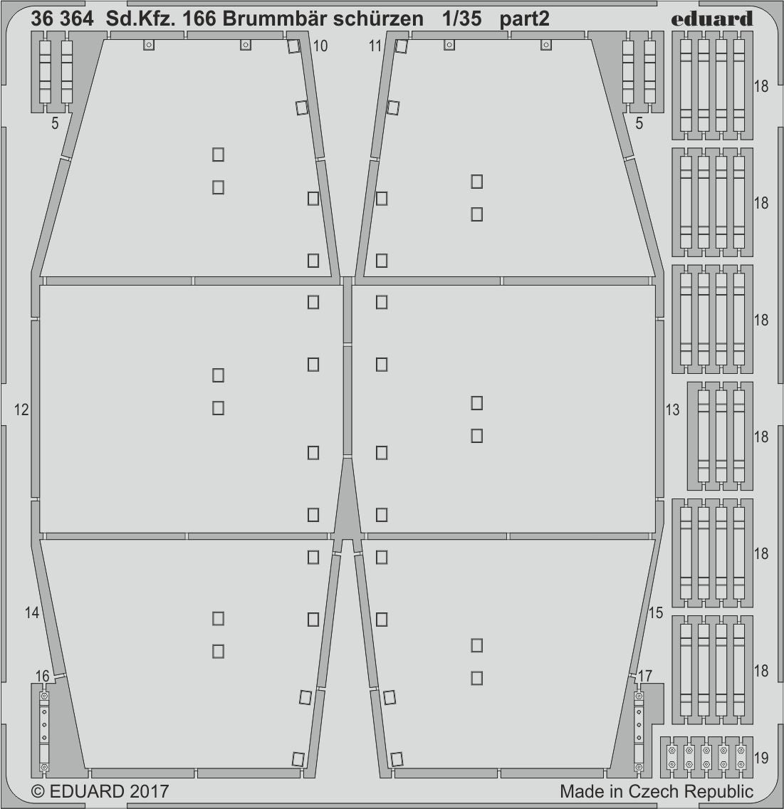 Eduard 36364 1:35 Sd.Kfz.166 Sturmpanzer IV Brummbar