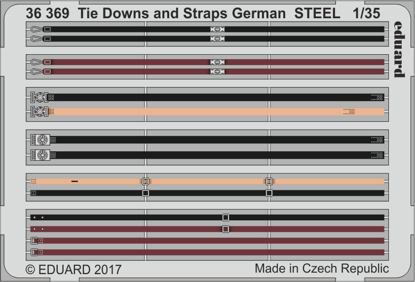 Eduard 36369 1:35 Tie Downs and Straps German STEEL