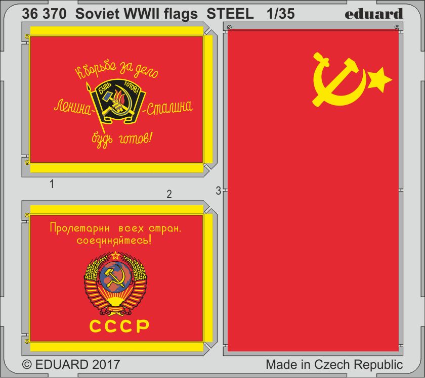 Eduard 36370 1:35 Soviet WWII flags STEEL