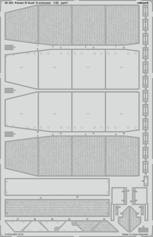 Eduard 36383 1:35 Pz.Kpfw.IV Ausf.H schurzen