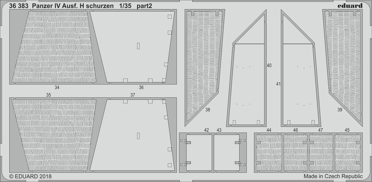 Eduard 36383 1:35 Pz.Kpfw.IV Ausf.H schurzen