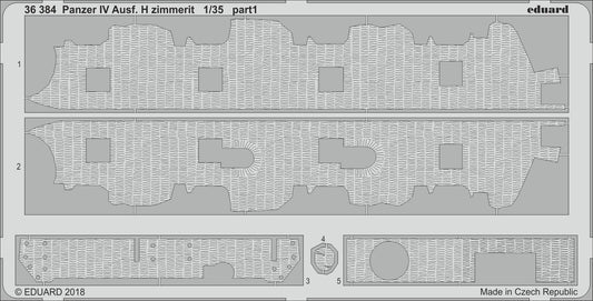 Eduard 36384 1:35 Pz.Kpfw.IV Ausf.H zimmerit