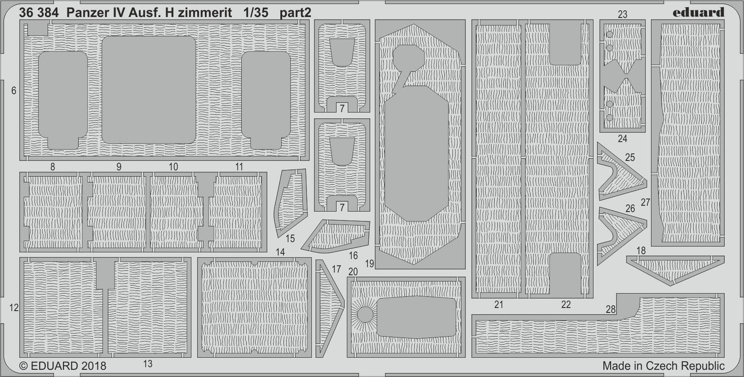 Eduard 36384 1:35 Pz.Kpfw.IV Ausf.H zimmerit