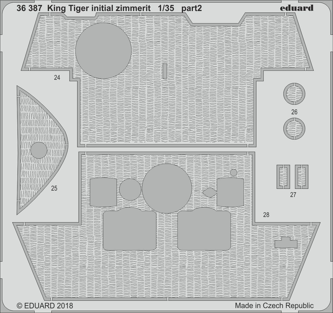 Eduard 36387 1:35 Pz.Kpfw.VI King Tiger initial zimmerit