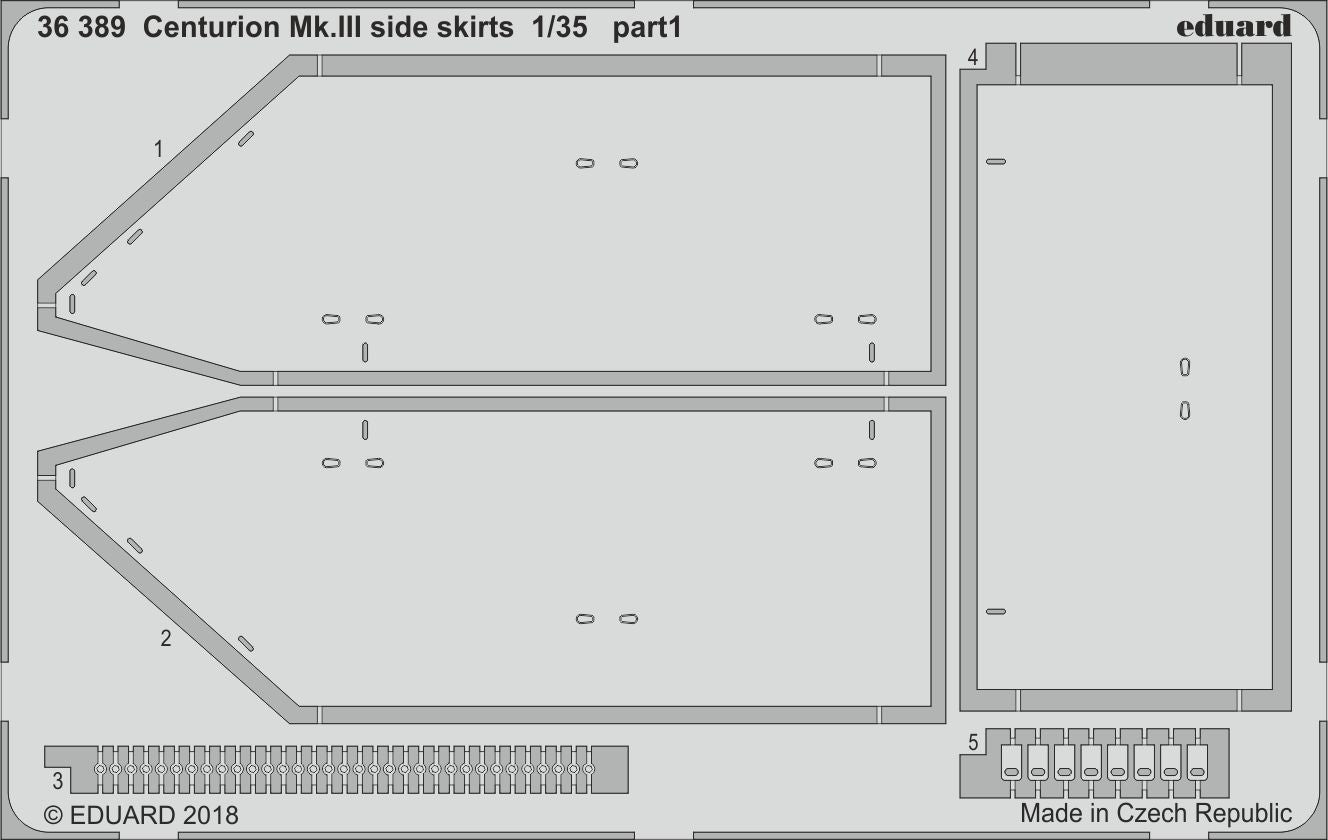 Eduard 36389 1:35 Centurion Mk.III side skirts