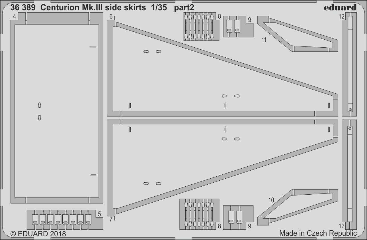 Eduard 36389 1:35 Centurion Mk.III side skirts