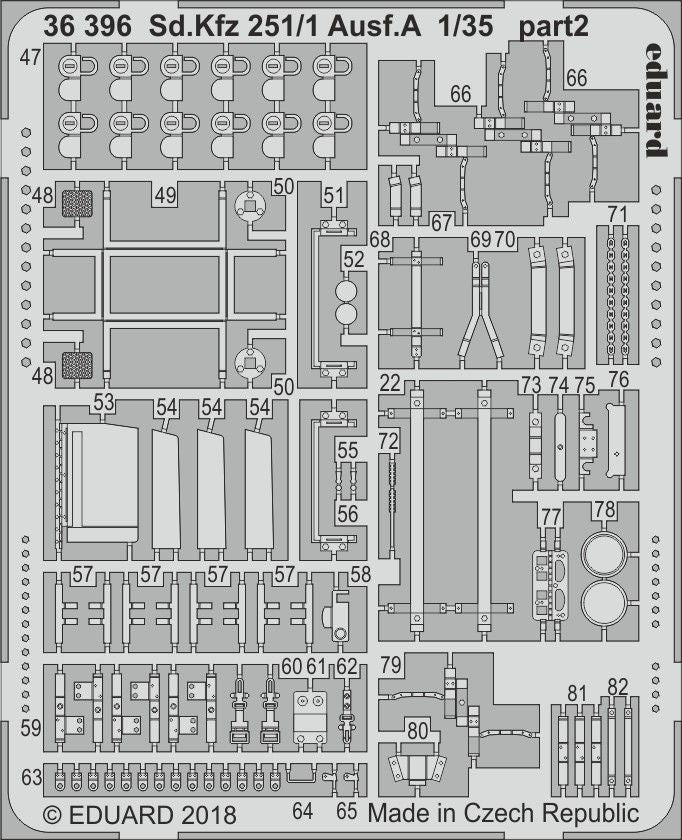 Eduard 36396 1:35 Sd.Kfz.251/1 Ausf.A