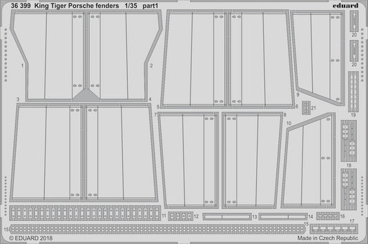 Eduard 36399 1:35 Sd.Kfz.182 King Tiger Porsche fenders