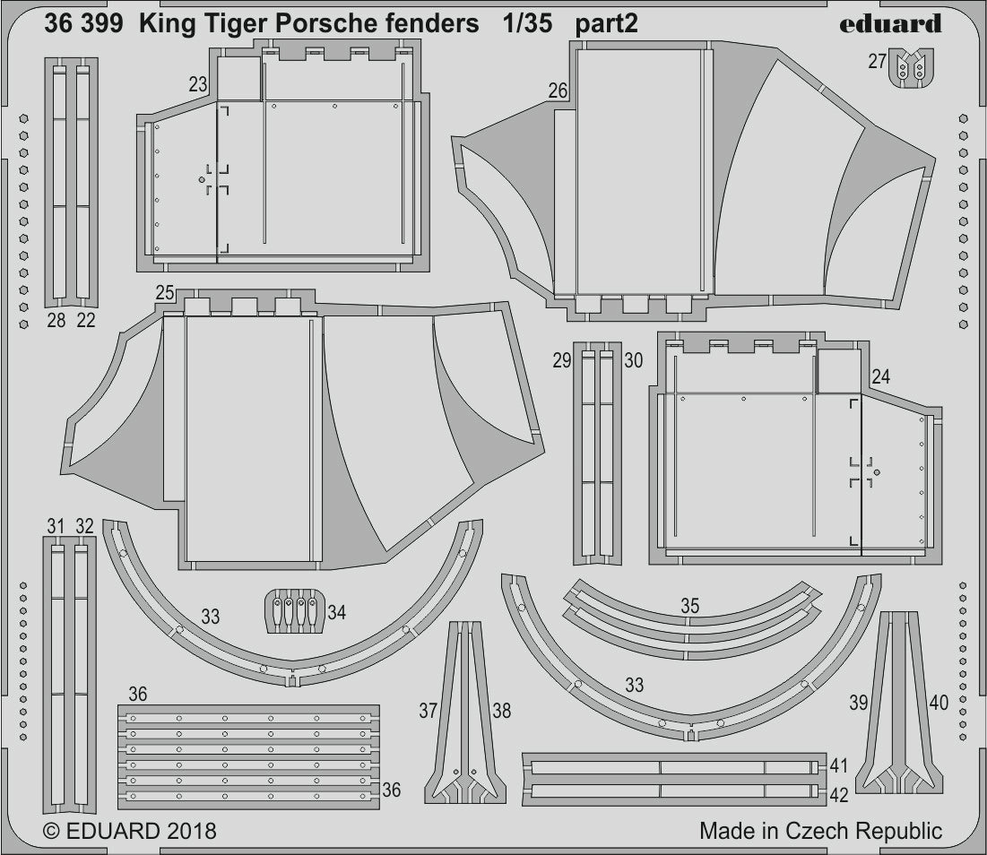 Eduard 36399 1:35 Sd.Kfz.182 King Tiger Porsche fenders