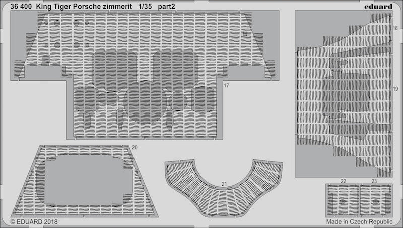 Eduard 36400 1:35 Sd.Kfz.182 King Tiger Porsche zimmerit