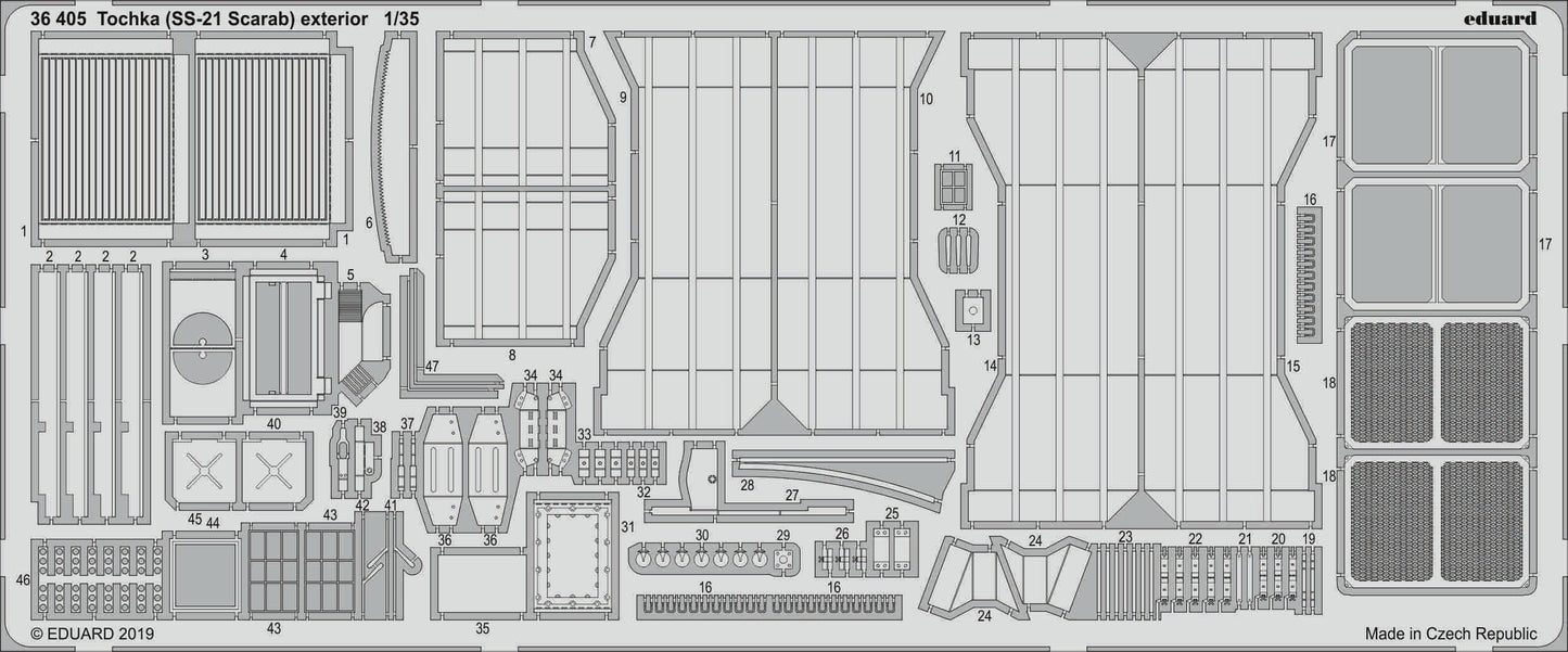 Eduard 36405 1:35 Russian 9K79 Tochka (SS-21 Scarab) exterior