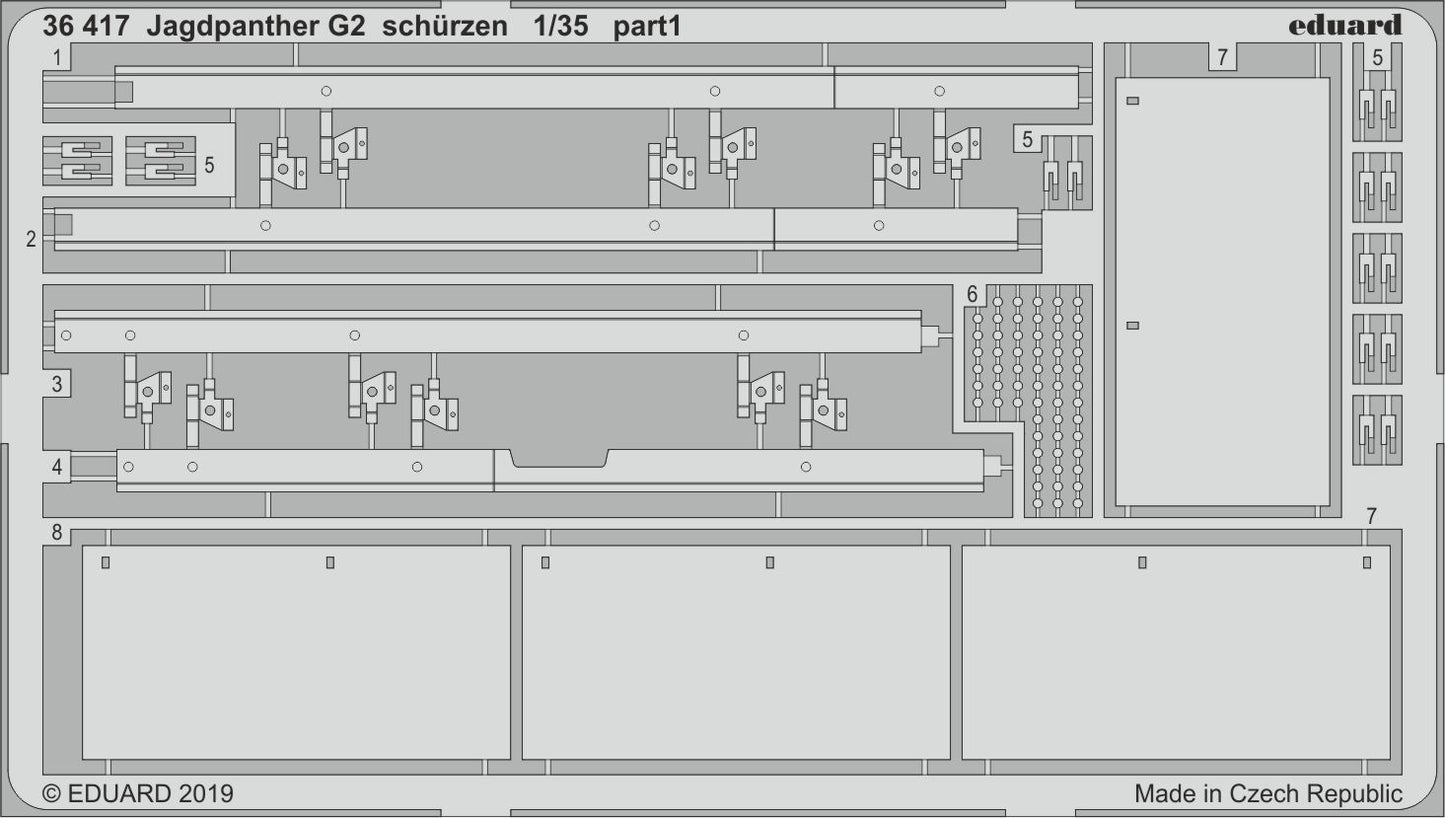 Eduard 36417 1:35 Jagdpanther Ausf.G2 schurzen