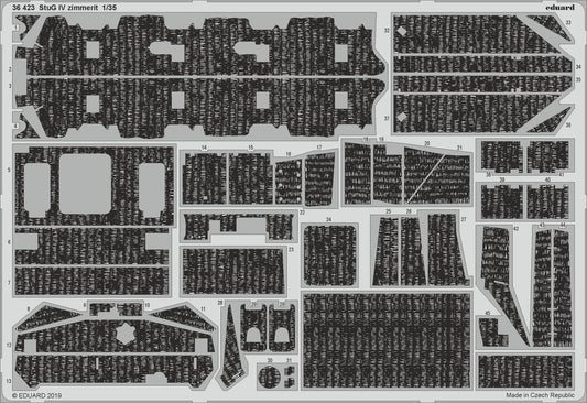 Eduard 36423 1:35 Sturmgeschutz/StuG IV Sd.Kfz.167 Early version. zimmerit