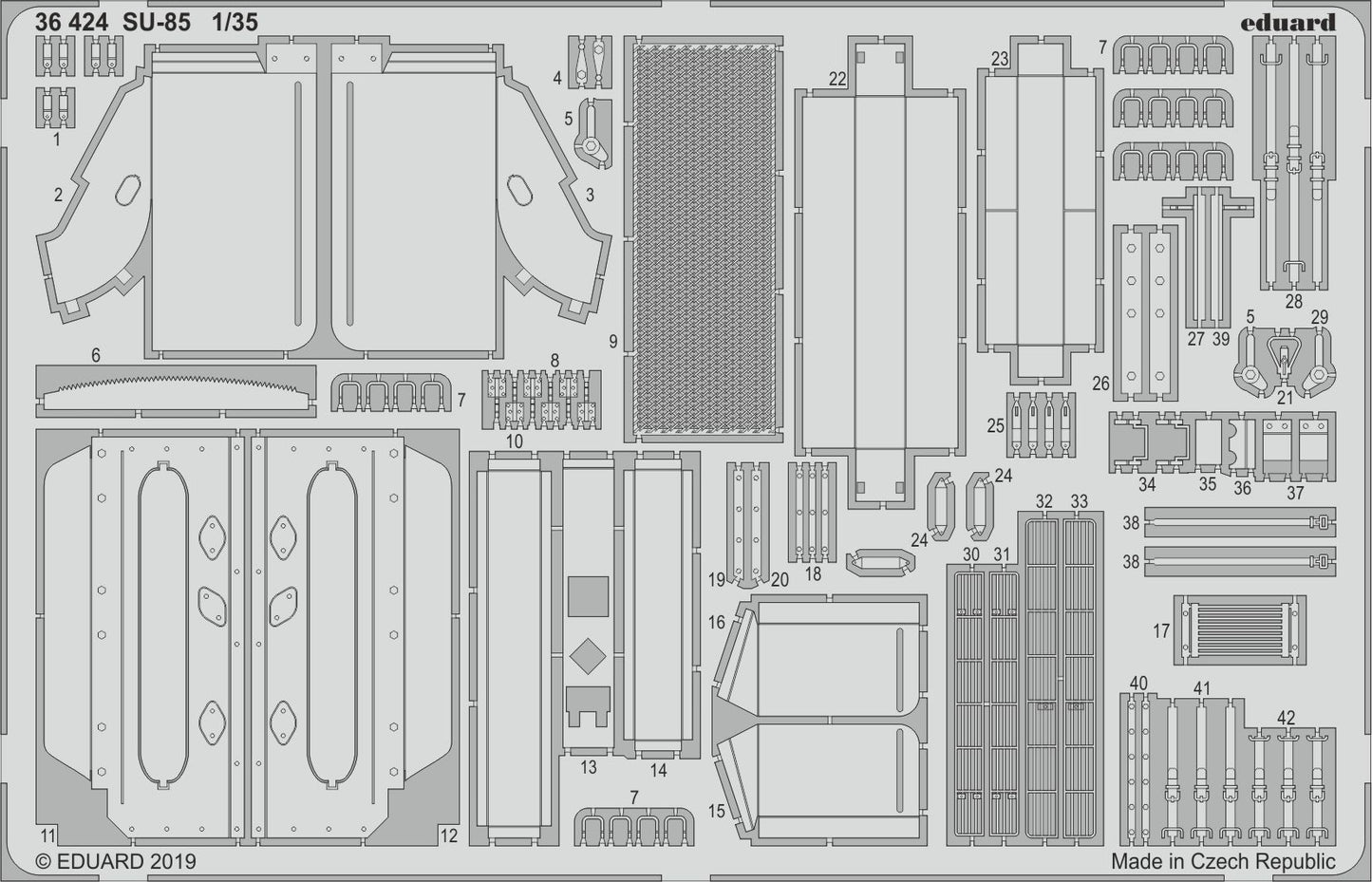 Eduard 36424 1:35 Soviet SU-85 Soviet SPG