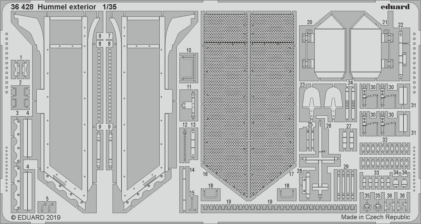 Eduard 36428 1:35 Hummel (Late Production) exterior