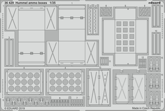 Eduard 36429 1:35 Hummel (Late Production) ammunition boxes