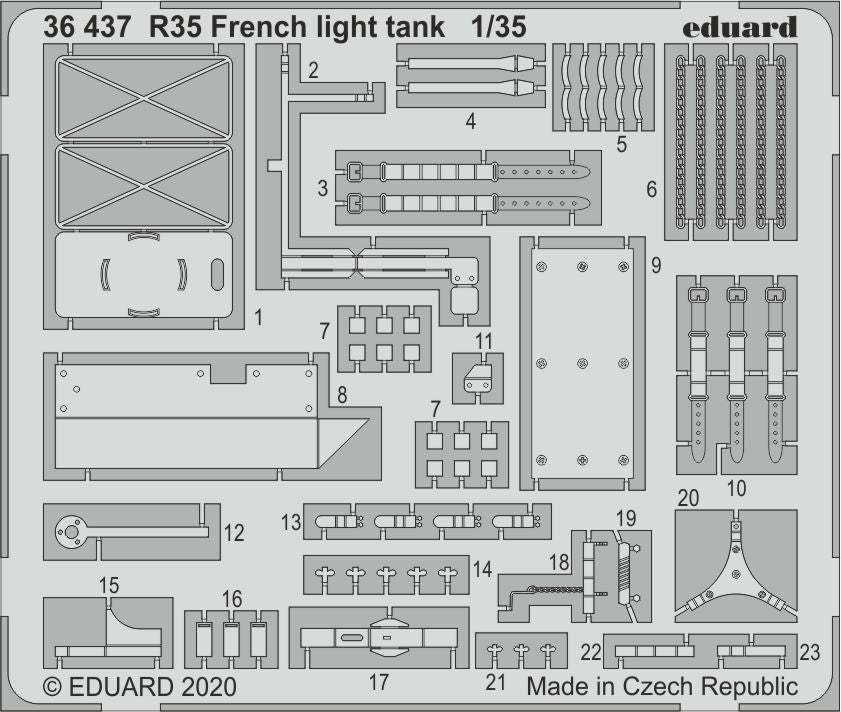 Eduard 36437 1:35 R35 French light tank