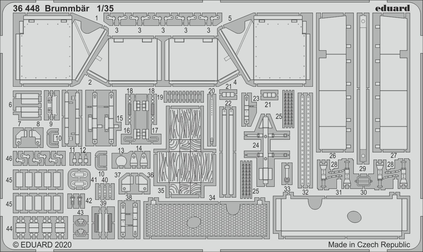 Eduard 36448 1:35 German Brummbar Sd.Kfz.166 Early