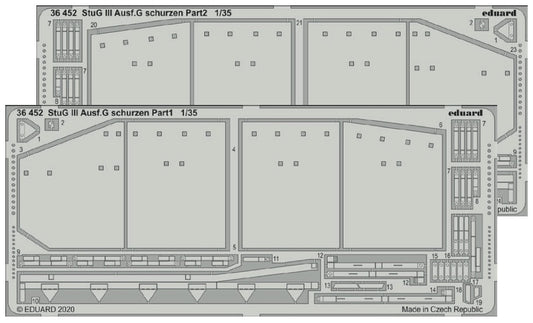 Eduard 36452 1:35 Sturmgeschutz/StuG.III Ausf.G schurzen