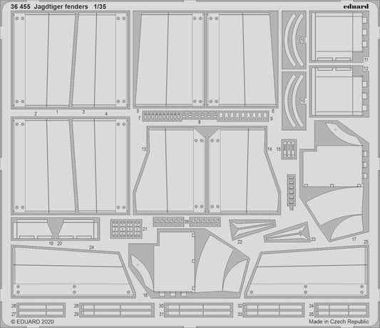 Eduard 36455 1:35 Sd.Kfz.186 Jagdtiger fenders