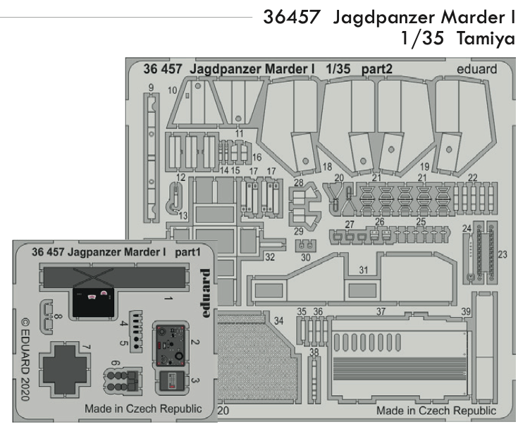 Eduard 36457 1:35 Jagdpanzer Marder I for Tamiya