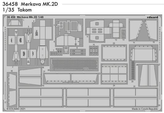 Eduard 36458 1:35 Merkava MK.2D for Takom