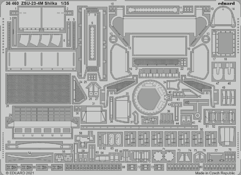 Eduard 36460 1:35 ZSU-23-4 'Shilka' for Zvezda