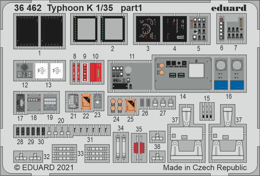 Eduard 36462 1:35 Typhoon-K 6X6 Armoured Vehicle for Zvezda