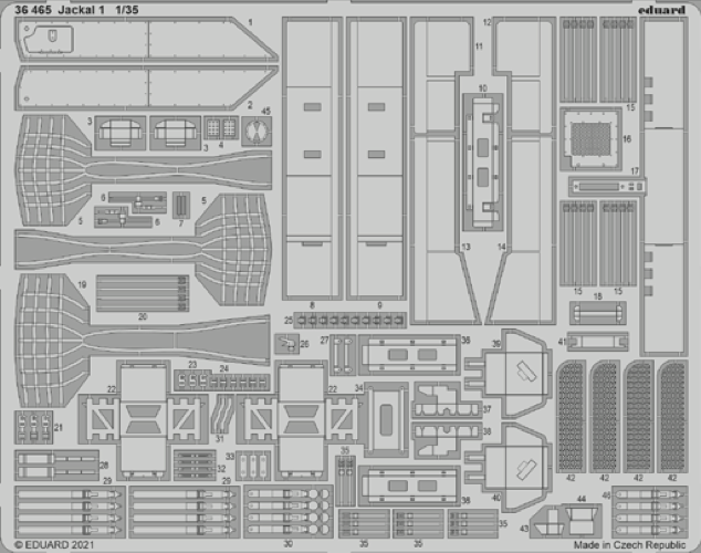 Eduard 36465 1:35 Jackal 1 High Mobility Weapon Platform for Hobby Boss