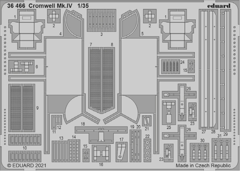 Eduard 36466 1:35 Cromwell Mk.IV for Airfix