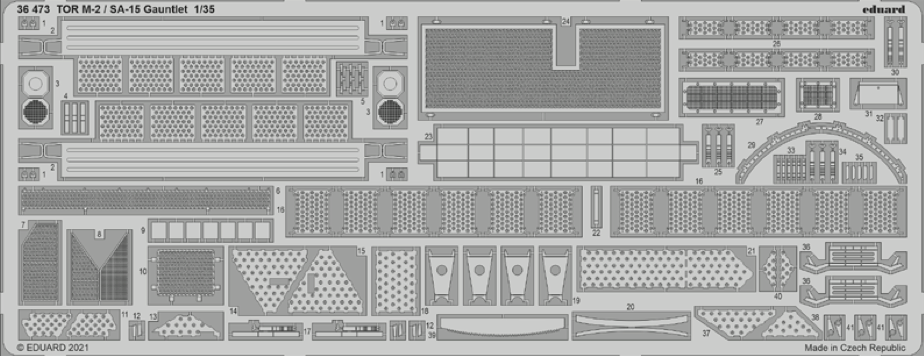 Eduard 36473 1:35 Russian TOR M2 / SA-15 Gauntlet Missile System for Zvezda