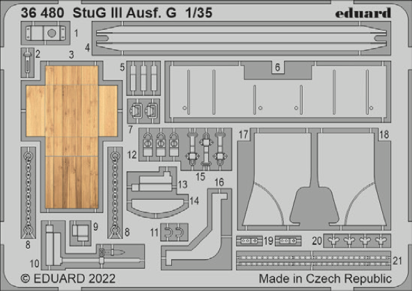 Eduard 36480 1:35 Sturmgeschutz/StuG.III Ausf.G for Mini Art