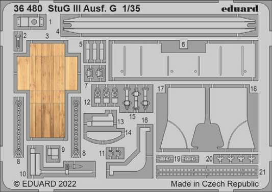 Eduard 36480 1:35 Sturmgeschutz/StuG.III Ausf.G for Mini Art